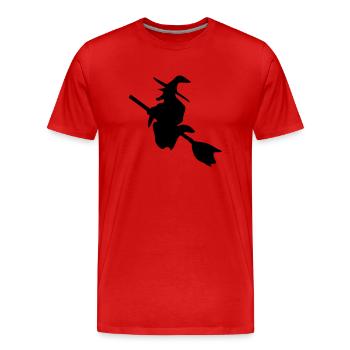 Witch - Men's Premium Organic T-Shirt - red - Front - Damien (186cm)