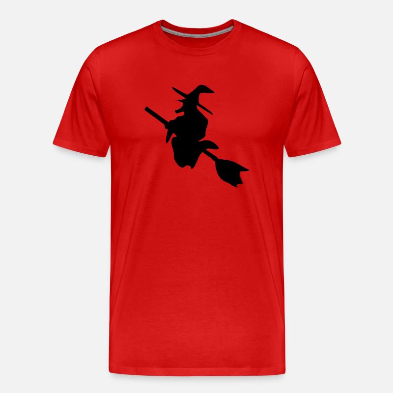 Witch - Hexe - Männer Premium Bio T-Shirt - Rot