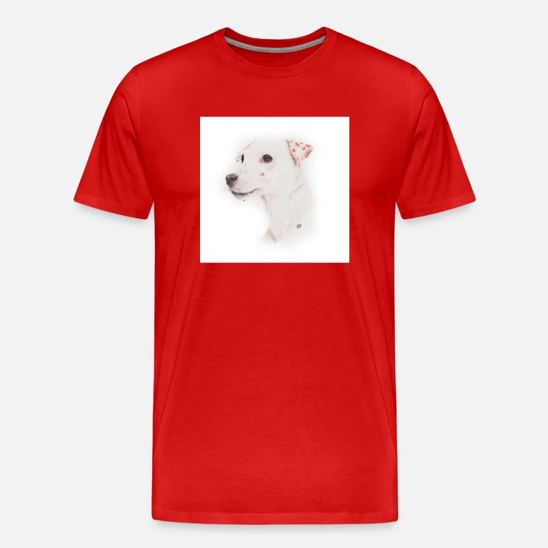 Jack Russell, Trillerpfeife - Männer Premium Bio T-Shirt - Rot