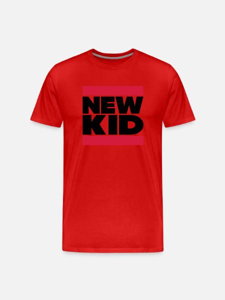 New Kid in Dubstep Look - Men's Premium Organic T-Shirt - red