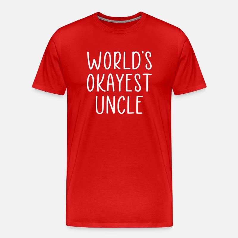 Onkel Zitat - Männer Premium Bio T-Shirt - Rot