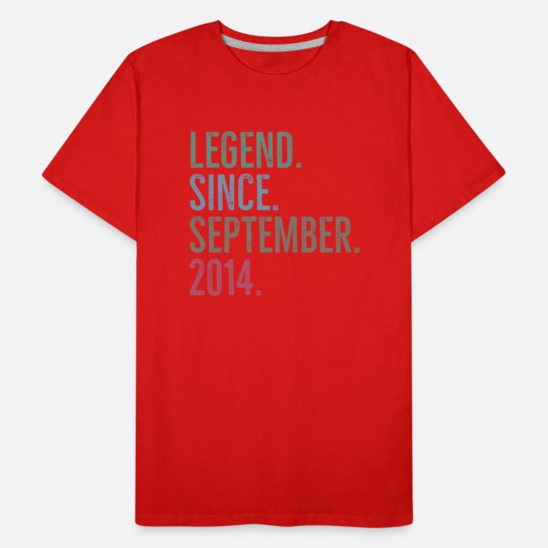 Legend Since September 2014 Men's Premium Organic T-Shirt