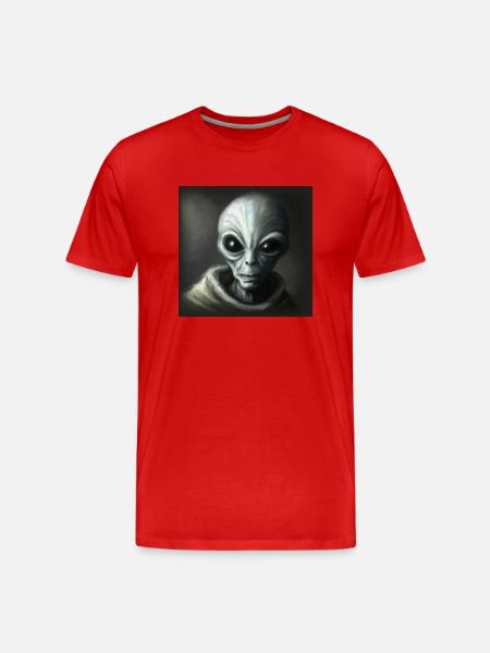 Alien - Men's Premium Organic T-Shirt - red