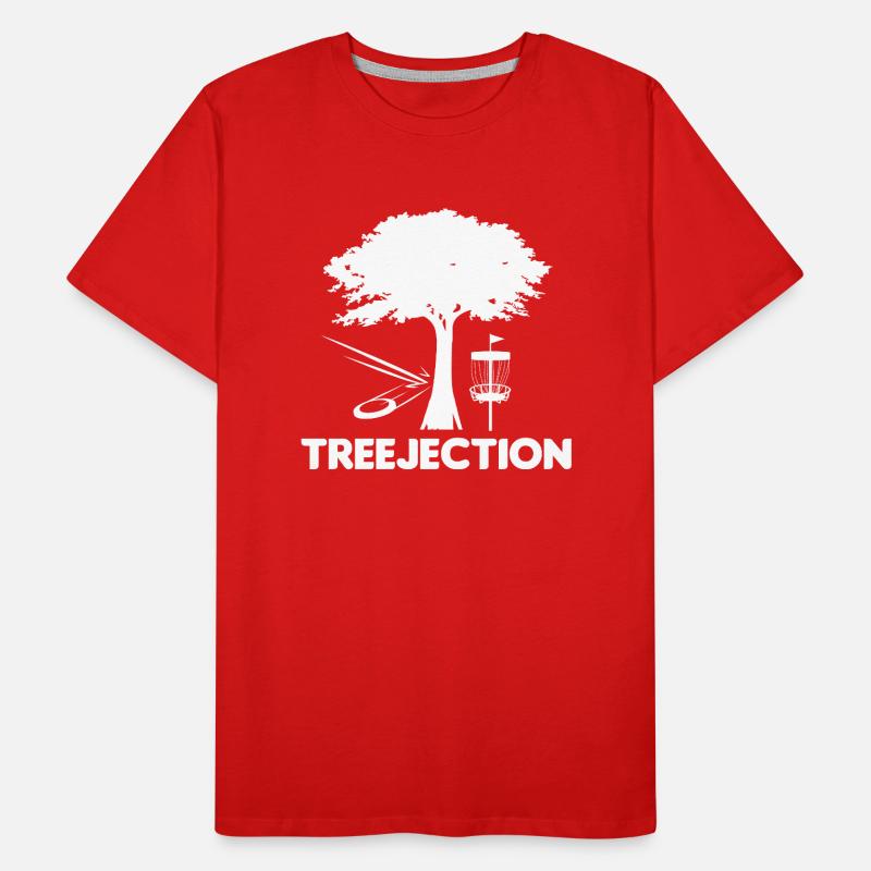 Treejection Disc Golf T-shirt bio Premium Homme