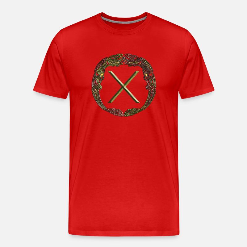 Gibur - Männer Premium Bio T-Shirt - Rot
