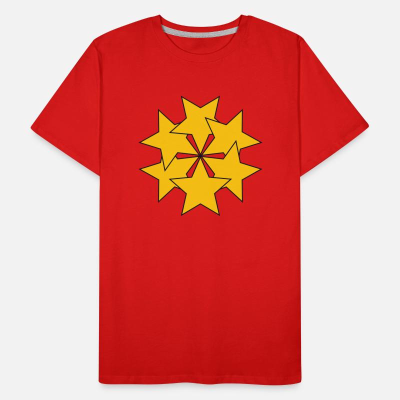 transformierte Sterne | Vectorgraphic Männer Premium Bio T-Shirt