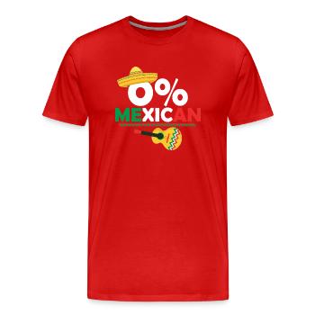 0% Gringo mexicain Cinco De Mayo Party Gringo - T-shirt bio Premium Homme - rouge - Devant - Damien (186cm)