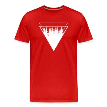 Forest Tree Environmental Protection - Men's Premium Organic T-Shirt - red - Front - Damien (186cm)