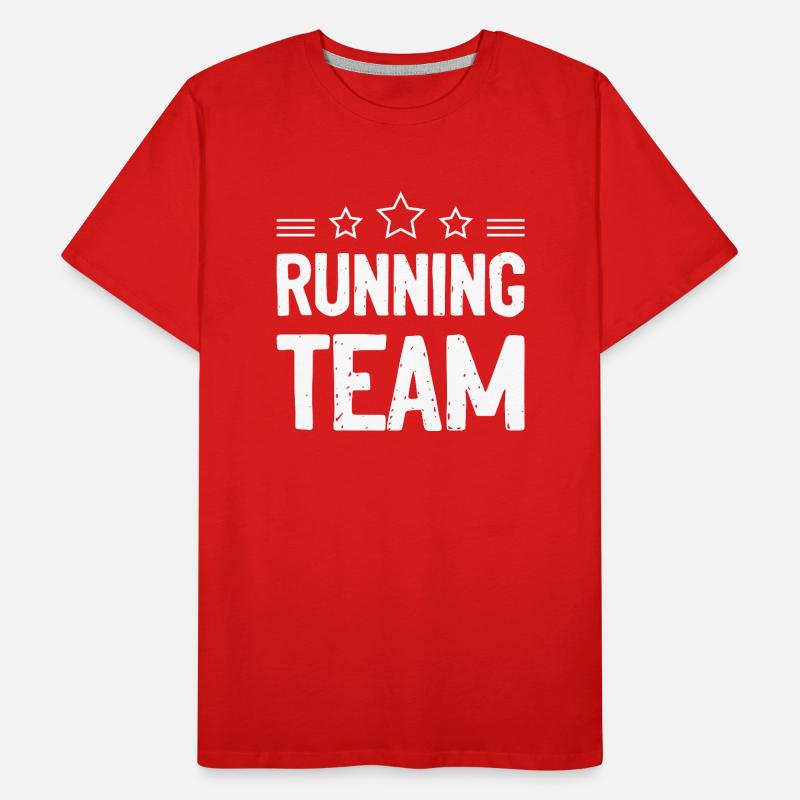 Équipe de course à pied T-shirt bio Premium Homme