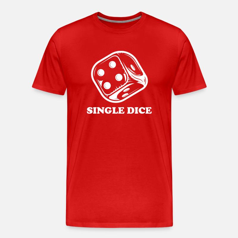 boardgame chess backgammon game night - Männer Premium Bio T-Shirt - Rot