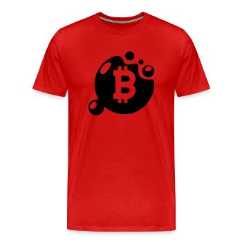 Crypto Bitcoin Trading - Männer Premium Bio T-Shirt - Rot - Vorne - Damien (186cm)