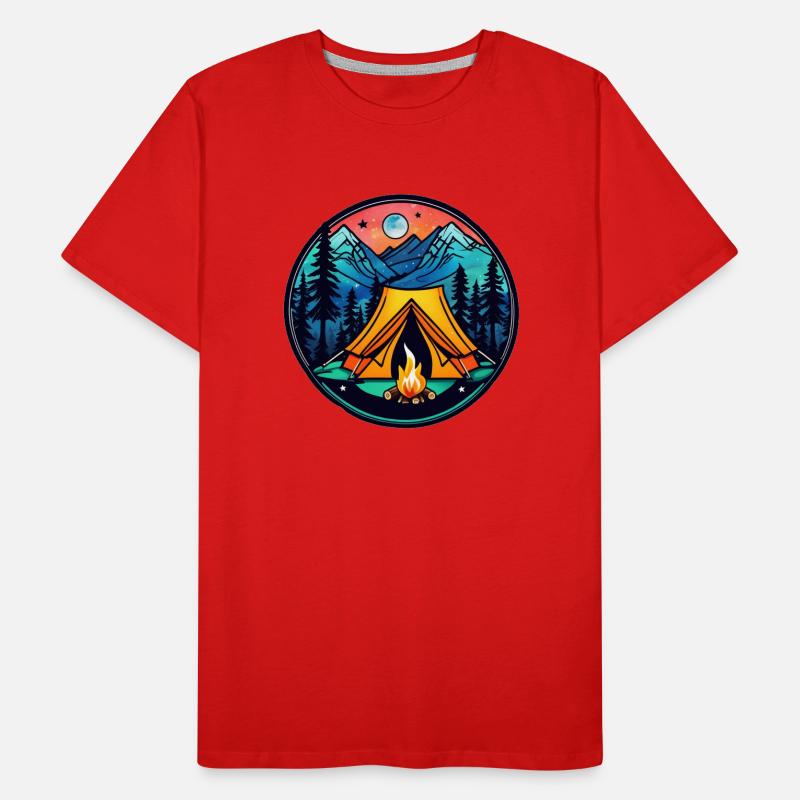 Camping & Lagerfeuer Männer Premium Bio T-Shirt