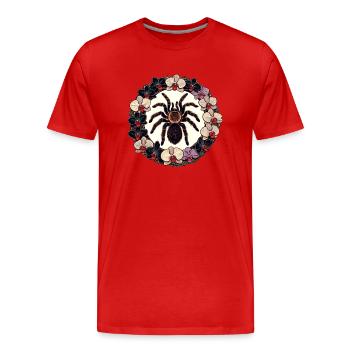 Tarantel - Männer Premium Bio T-Shirt - Rot - Vorne - Damien (186cm)