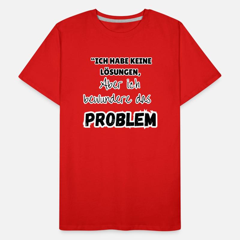 "Problem solution" Men's Premium Organic T-Shirt