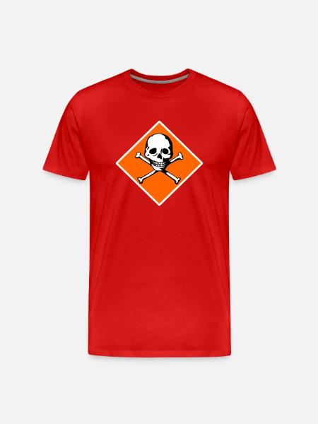 Skull and bones - Men's Premium Organic T-Shirt - red