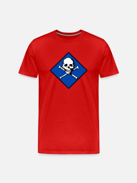 Skull and bones - Men's Premium Organic T-Shirt - red