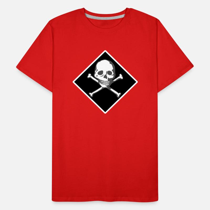 Schädel und Knochen Männer Premium Bio T-Shirt
