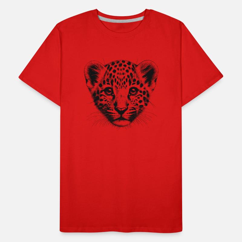 Léopard T-shirt bio Premium Homme