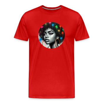 Urban Pride - Men's Premium Organic T-Shirt - red - Front - Damien (186cm)