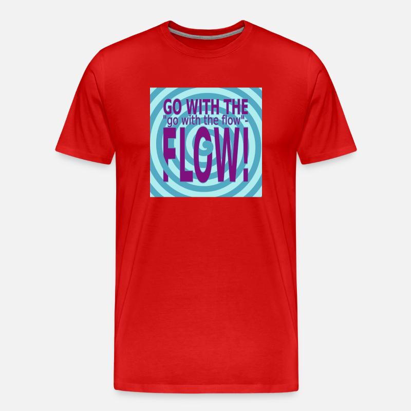 GO with the FLOW! - Männer Premium Bio T-Shirt - Rot