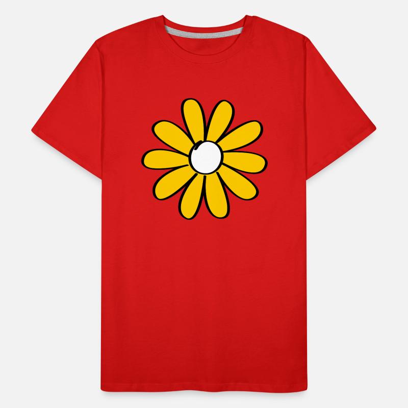 Blümchen 2 Männer Premium Bio T-Shirt
