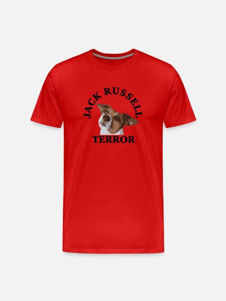 Jack Russell terror2 - Men's Premium Organic T-Shirt - red