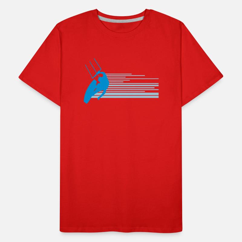 Kitesurfen Männer Premium Bio T-Shirt