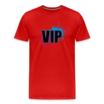 Effet 3D VIP - T-shirt bio Premium Homme - rouge - Devant - Damien (186cm)