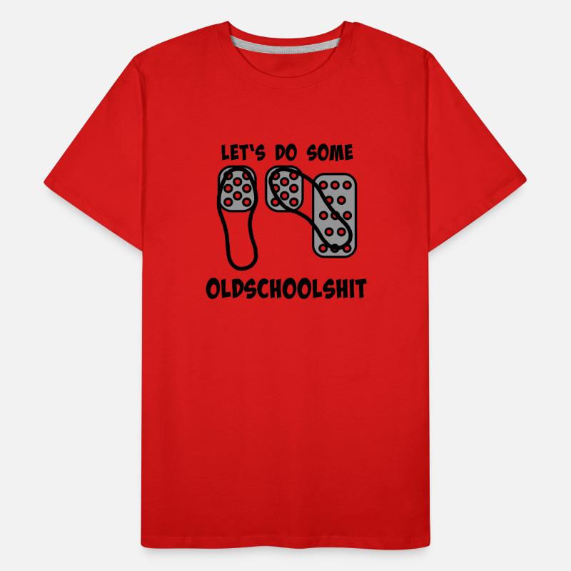 Pédales - Oldschoolshit - Technique de la dentelle T-shirt bio Premium Homme