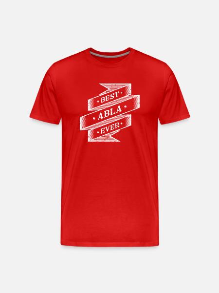 Best Abla Ever - Men's Premium Organic T-Shirt - red