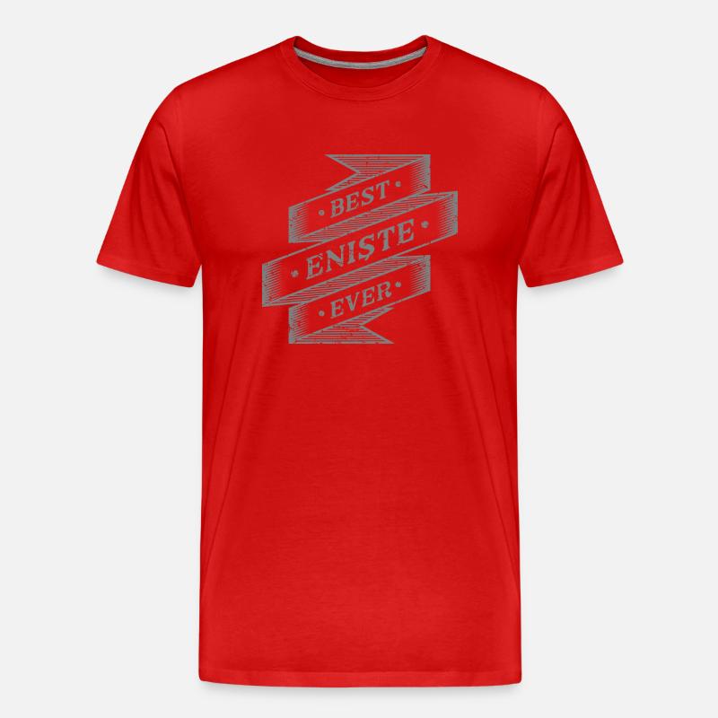 best Enişte ever - Männer Premium Bio T-Shirt - Rot