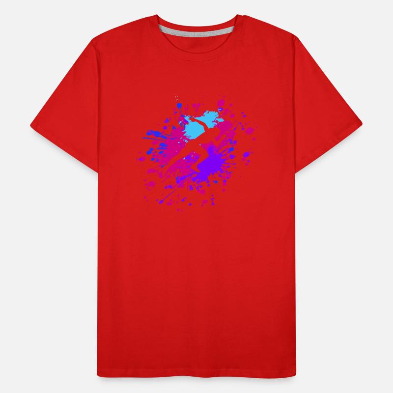 Athlétisme Athlétisme Athlétisme Runner Color Splash T-shirt bio Premium Homme