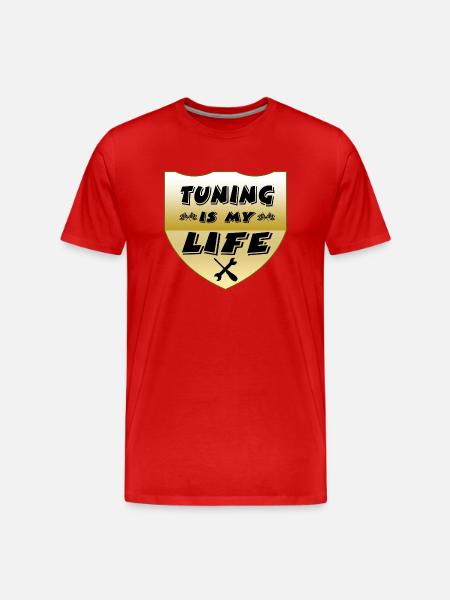 Tuning - Men's Premium Organic T-Shirt - red