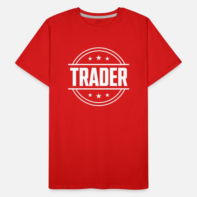 Trader Beruf Männer Premium Bio T-Shirt
