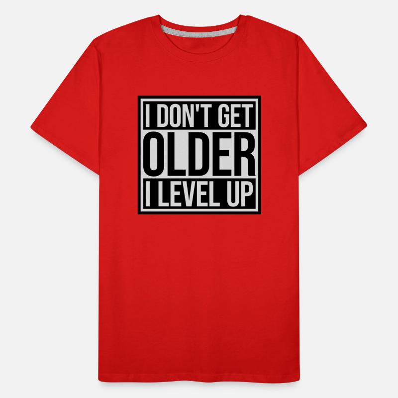 get older level up Men's Premium Organic T-Shirt