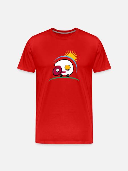 Residential box - Men's Premium Organic T-Shirt - red