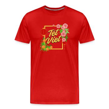 Vietnamesisches Neujahr Vietnam Viet I Geschenk - Männer Premium Bio T-Shirt - Rot - Vorne - Damien (186cm)