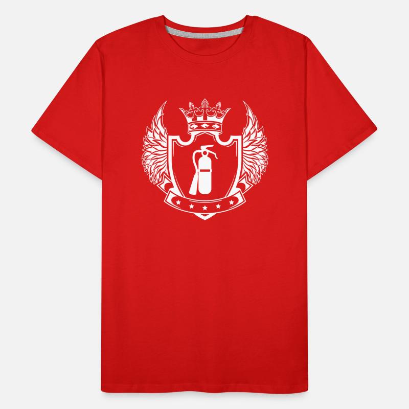 Fire extinguisher shield Men's Premium Organic T-Shirt