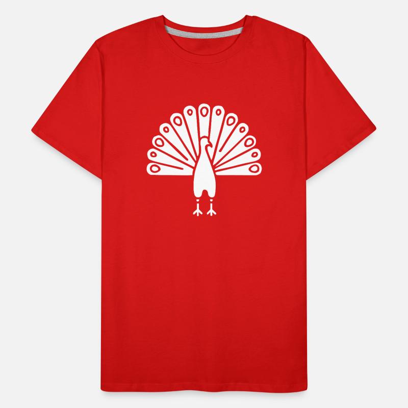 Symbol eines indischen Pfaus, Kultur Indiens Männer Premium Bio T-Shirt