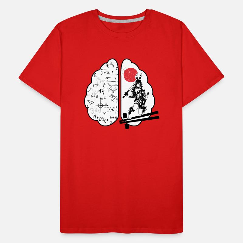 Math lesson "half math half anime" Men's Premium Organic T-Shirt