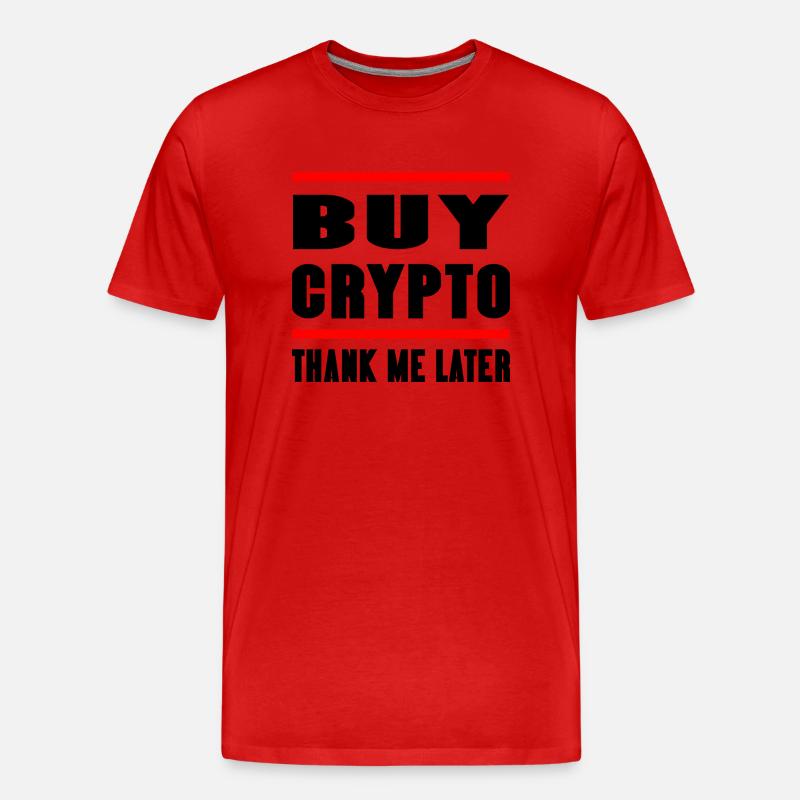 Bitcoin Trading Crypto Aktien - Männer Premium Bio T-Shirt - Rot