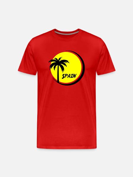 spain - Männer Premium Bio T-Shirt - Rot