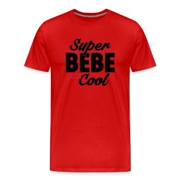 Super bébé / cadeau humour bébé - T-shirt bio Premium Homme - rouge - Devant - Damien (186cm)