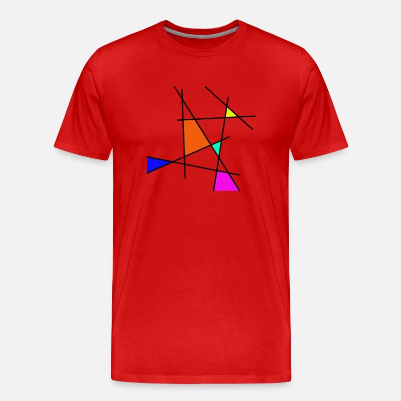 farbhalma 1 - Männer Premium Bio T-Shirt - Rot