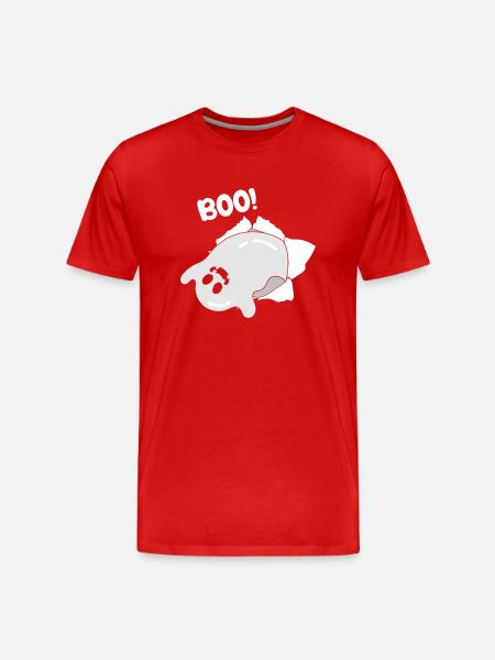 Ghost Of Disapproval - Männer Premium Bio T-Shirt - Rot