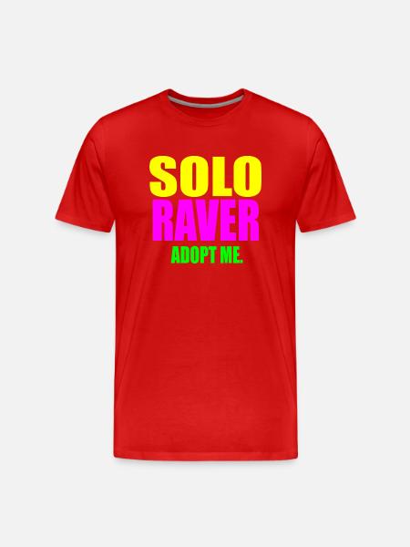 Solo raver adopt me - Men's Premium Organic T-Shirt - red