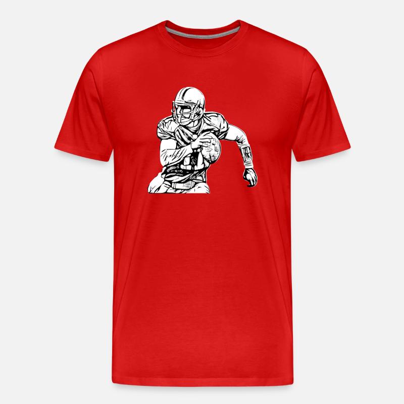 Ballsport - Männer Premium Bio T-Shirt - Rot