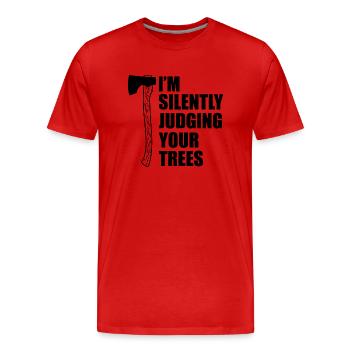 Artisan bricoleur Artisan Artisan Outil Construction - T-shirt bio Premium Homme - rouge - Devant - Damien (186cm)