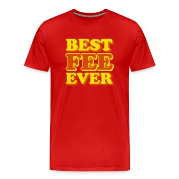 Fée Prénom Drôle Cadeau - T-shirt bio Premium Homme - rouge - Devant - Damien (186cm)