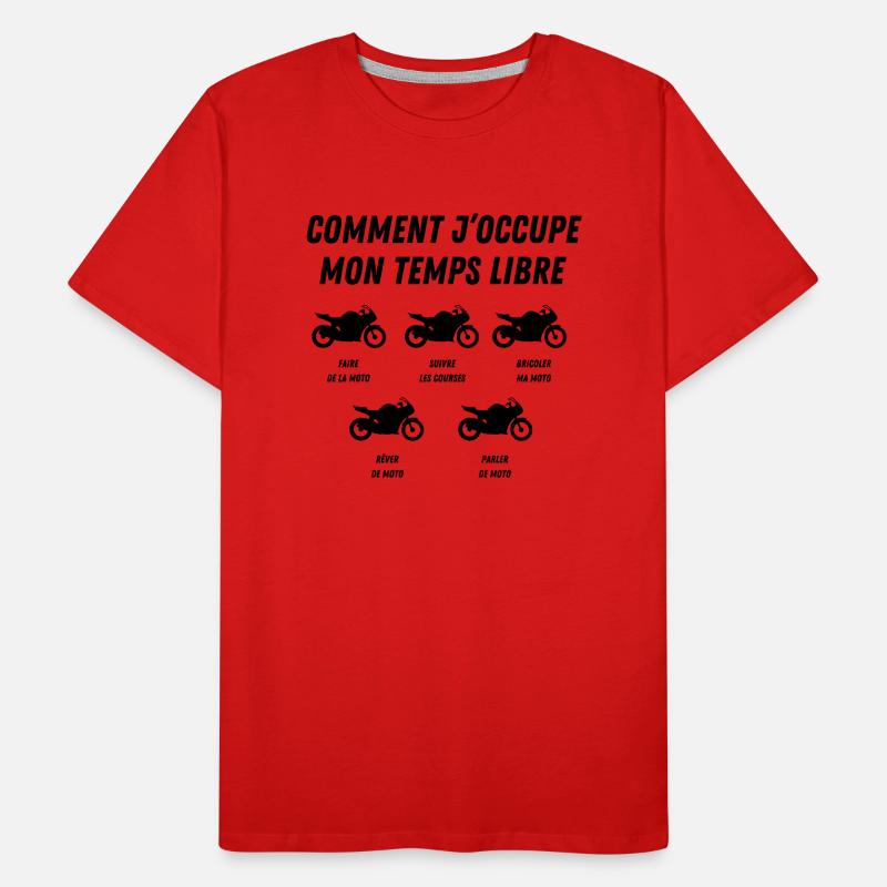 comment j'occupe mon temps libre T-shirt bio Premium Homme